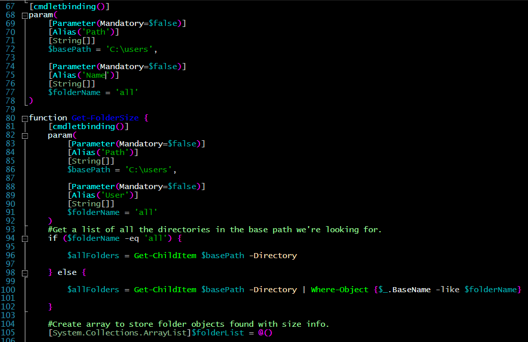 PowerShell: Calculating Folder Sizes