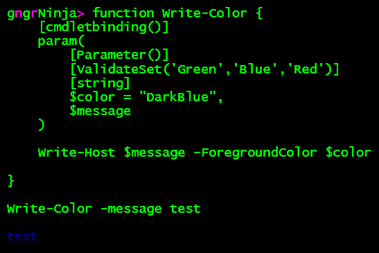 Hard to see, but it worked even though DarkBlue isn't in the set above! 